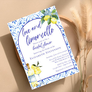 Liebe Limoncello Italienisches handgeschriebenes B Einladung
