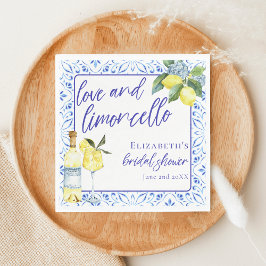 Liebe Limoncello Italienisches handgeschriebenes B Serviette