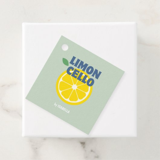 Liebe Limoncello Liquor Geschenkanhänger (Beispiel)