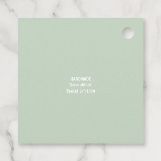 Liebe Limoncello Liquor Geschenkanhänger (Rückseite)