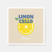 Liebe Limoncello Liquor Serviette (Vorderseite)