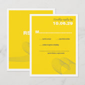 Liebe Lines Wedding RSVP Card Karte (Vorne/Hinten)