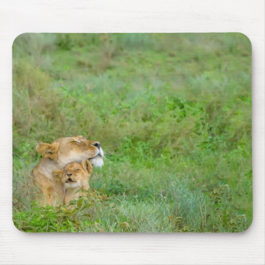 Liebe Lioness & Baby Mousepad (Vorne)