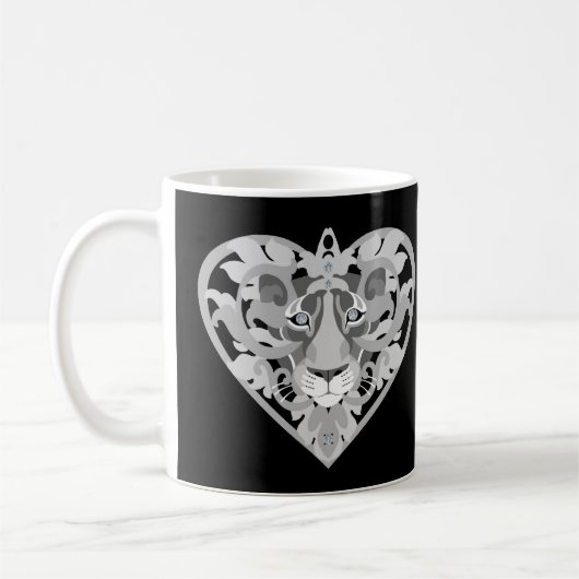Liebe Lioness Locket (silber) Kaffeetasse