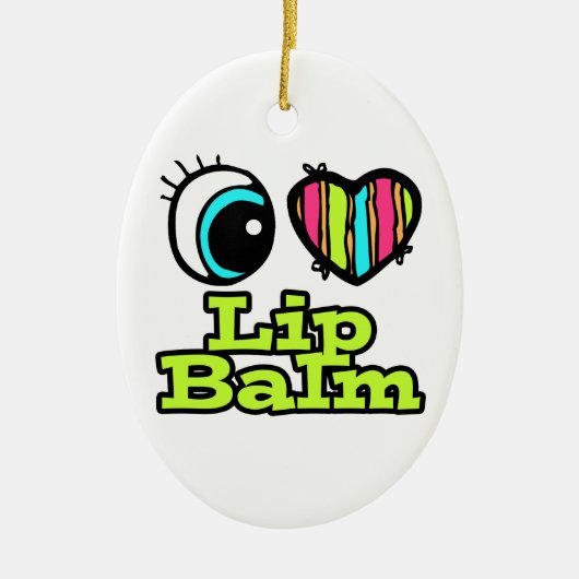 Liebe Lip Balm Keramik Ornament (Vorne)