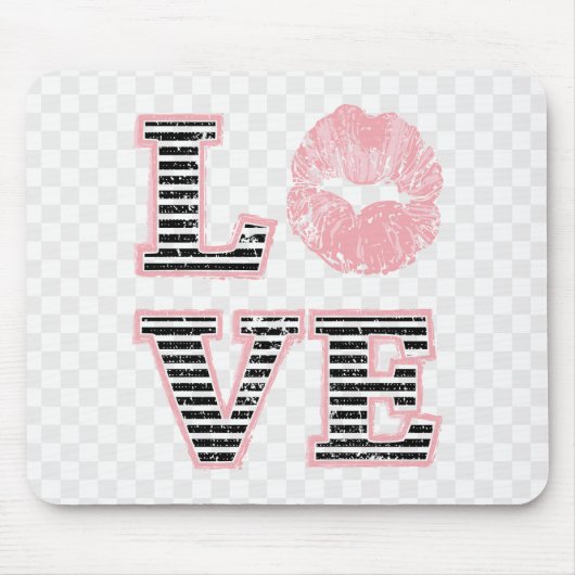 Liebe-Lippen Mousepad (Vorne)