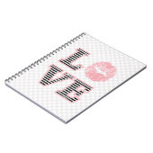 Liebe Lippen Notizblock (Linke Seite)