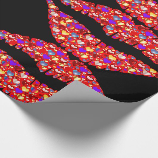 Liebe Lippen Packpapier (Ecke)