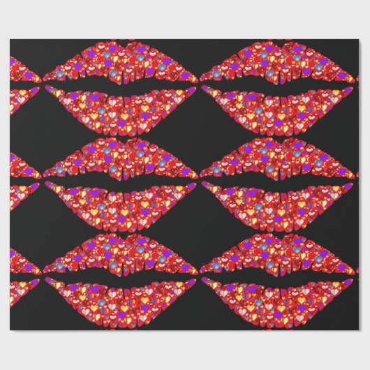 Liebe Lippen Packpapier (Flach)