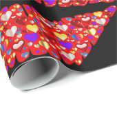 Liebe Lippen Packpapier (Rolleneckpunkt)