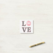 Liebe-Lippen Post-it Klebezettel (Auf Schreibtisch)