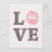 Liebe Lippen Postkarte (Vorderseite)