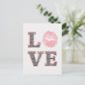 Liebe Lippen Postkarte (Stehend Vorderseite)