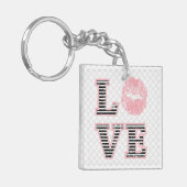 Liebe-Lippen Schlüsselanhänger (Vorderseite links)