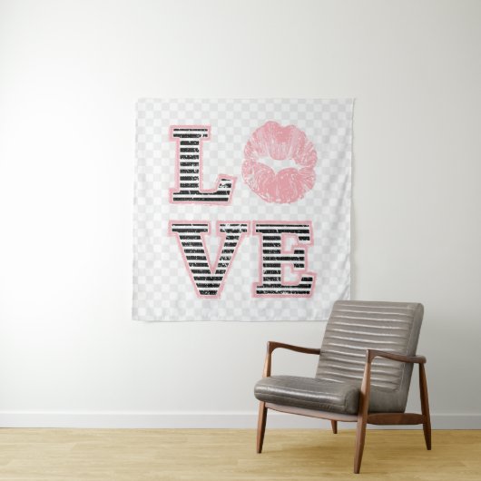 Liebe Lippen Wandteppich (Beispiel)