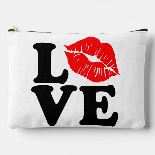 Liebe Lippen Zubehörtasche (Vorderseite)