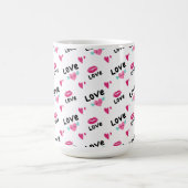 Liebe Lips and Hearffee Tasse (Mittel)
