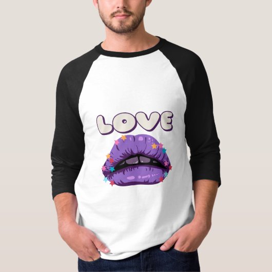 Liebe Lips Graphic T - Shirt (Vorderseite)