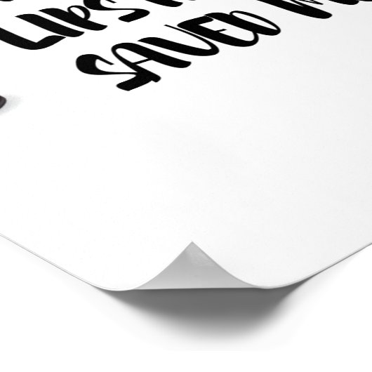 Liebe Lipstick Gerettet Poster (Ecke)