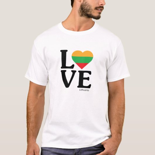 Liebe Litauen T-Shirt (Vorderseite)
