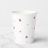 LIEBE | Little Pink Hearts & White Pappbecher (Rückseite)