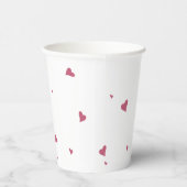 LIEBE | Little Pink Hearts & White Pappbecher (Rechts)