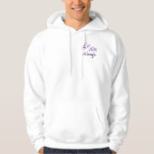 Liebe Live Lagh Logo, Mens White Hoodie (Vorderseite)