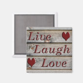 Liebe Live-Laugh am Rande einer Scheune Magnet (Vorderseite/Rückseite)