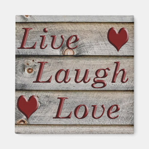 Liebe Live-Laugh am Rande einer Scheune Magnet