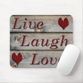 Liebe Live-Laugh am Rande einer Scheune Mousepad (Mit Mouse)