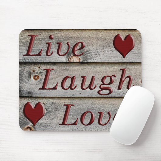 Liebe Live-Laugh am Rande einer Scheune Mousepad (Mit Mouse)