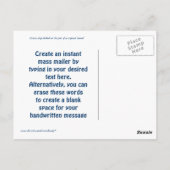 Liebe live Postkarte (Rückseite)