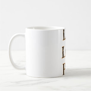 Liebe live spielen Schwarz-Orange Sportler modern Kaffeetasse