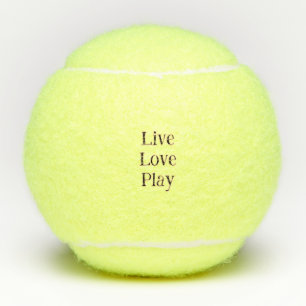 Liebe live spielen Schwarz-Orange Sportler modern  Tennisbälle