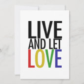 Liebe live und gelassen einladung (Vorderseite)