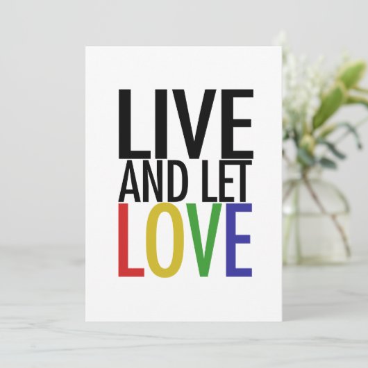 Liebe live und gelassen einladung (Stehend Vorderseite)