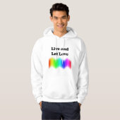 Liebe live und Gelassen Hoodie (Vorne ganz)