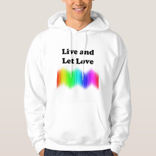 Liebe live und Gelassen Hoodie (Vorderseite)