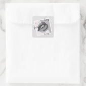 Liebe Livemusik Quadratischer Aufkleber (Tasche)
