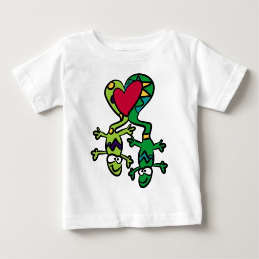 Liebe Lizards Baby T-shirt (Vorderseite)