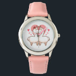 Liebe Llama Kids Watch Armbanduhr<br><div class="desc">Liebe liegt in der Luft! Dieser Gegenstand ist mit bezaubernden Lamas in Liebe,  süßen Leckereien und Herzen geschmückt!</div>