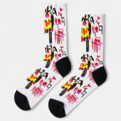 Liebe Llama Socken (Linkes Detail)