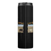 Liebe Llamas - Die besten Freunde Thermosbecher (Rückseite)