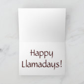 Liebe Llamas Feiertagskarte (Innenseite)