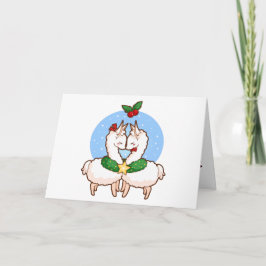Liebe Llamas Feiertagskarte