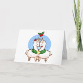 Liebe Llamas Feiertagskarte (Vorderseite)