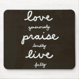 Liebe-Lob-Live Mousepad