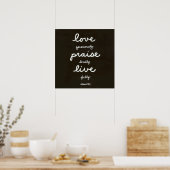 Liebe-Lob-Live Poster (Küche)