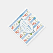 Liebe & Lobster Coquette Hochzeit Probe Dinner Serviette (Ecke)