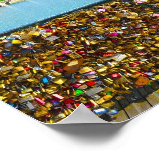 Liebe Lock Bridge Poster (Ecke)